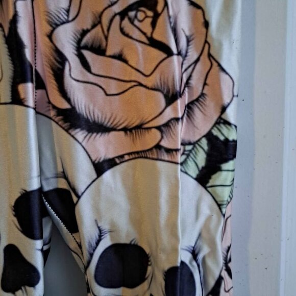 Leggings Forbidden Rose skull & roses - Picture 2 of 4